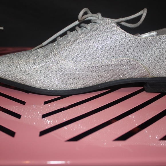 Silver Gliiter Loafer - Picture 4 of 11